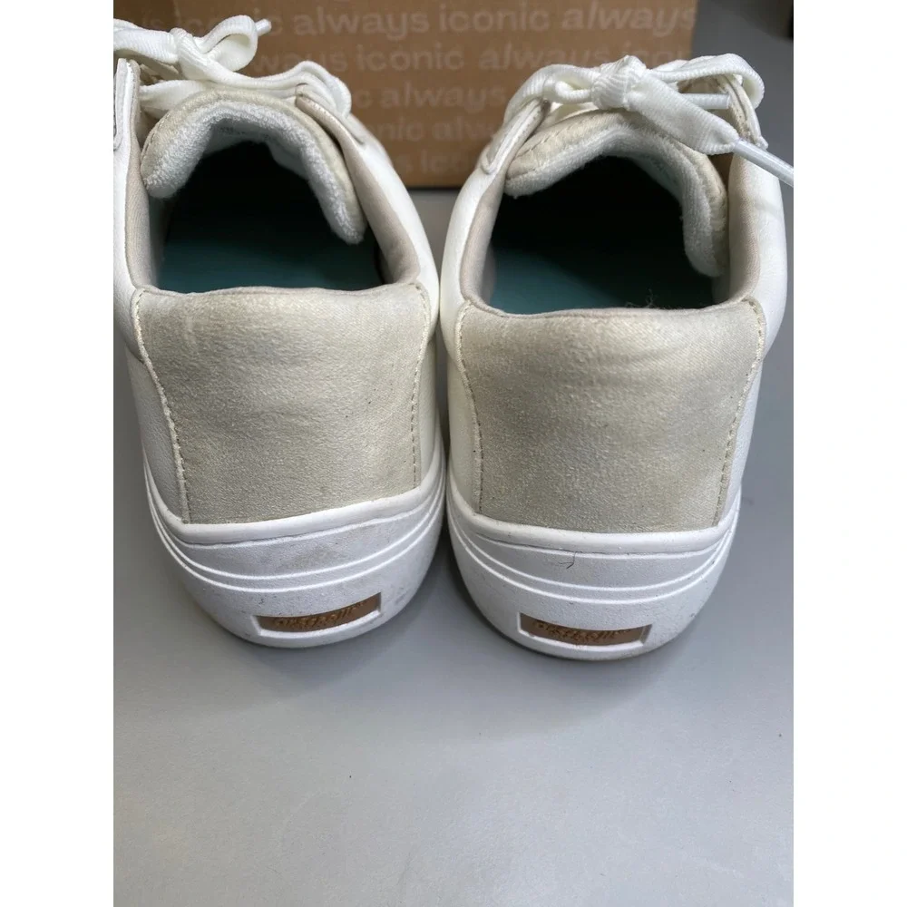 Dr. Scholls Time Off Max White Platform Sneakers Lace Up J0170S1101 Womens 8.5 M